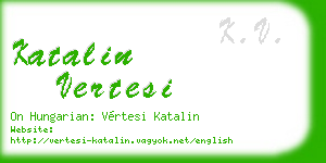 katalin vertesi business card